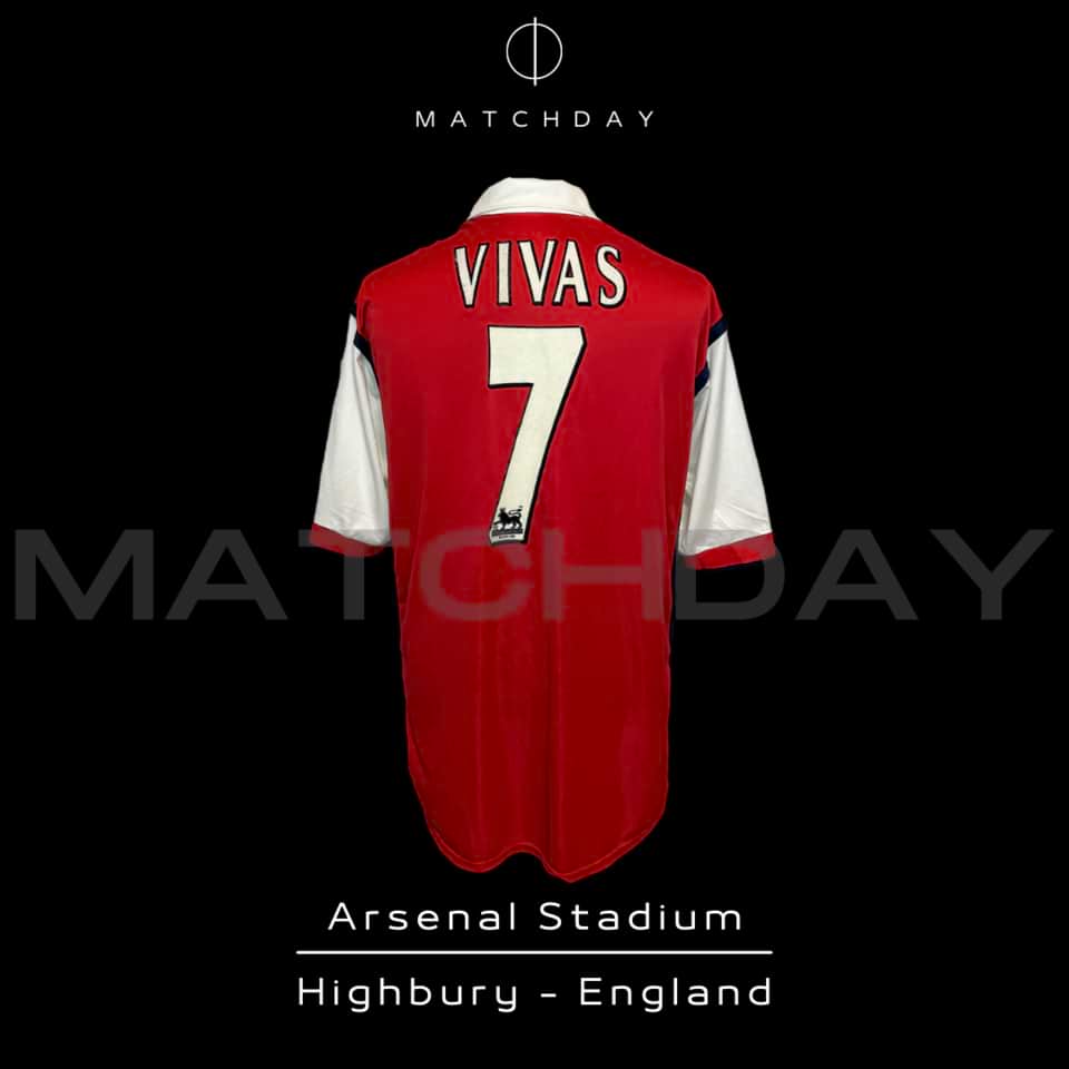 Nelson Vivas – Arsenal – Match Worn – August 1999 - Imagen 5