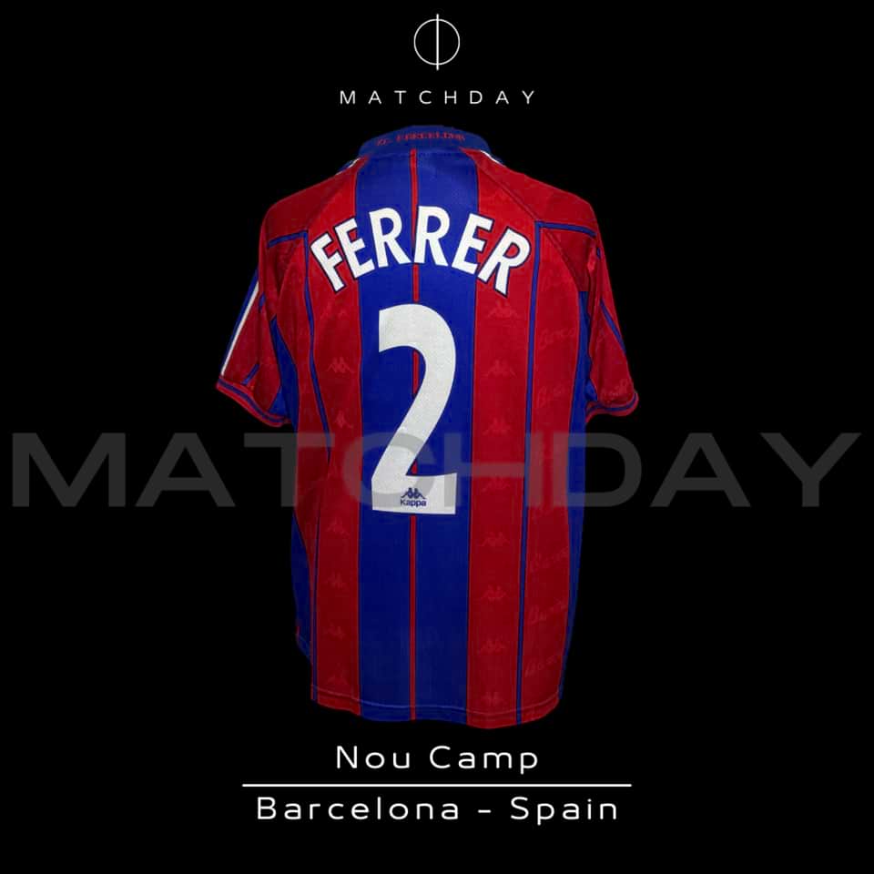 Albert Ferrer – Barcelona – Match Worn – April 1998 - Imagen 5
