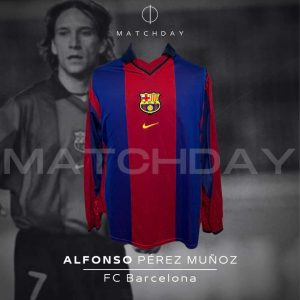 Alfonso - Barcelona - Match Worn - December 2000