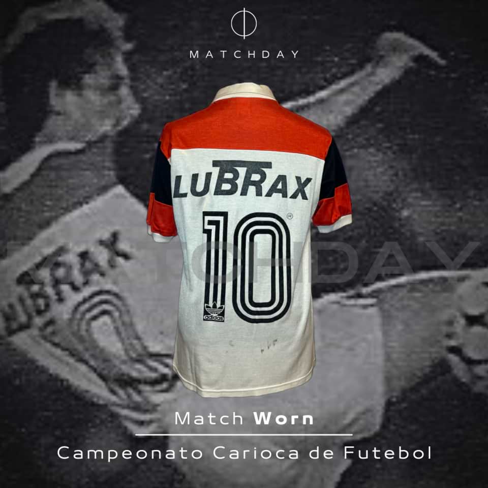 Zico – Match Worn – Flamengo – Campeonato Carioca de Futebol 1988 - Imagen 3