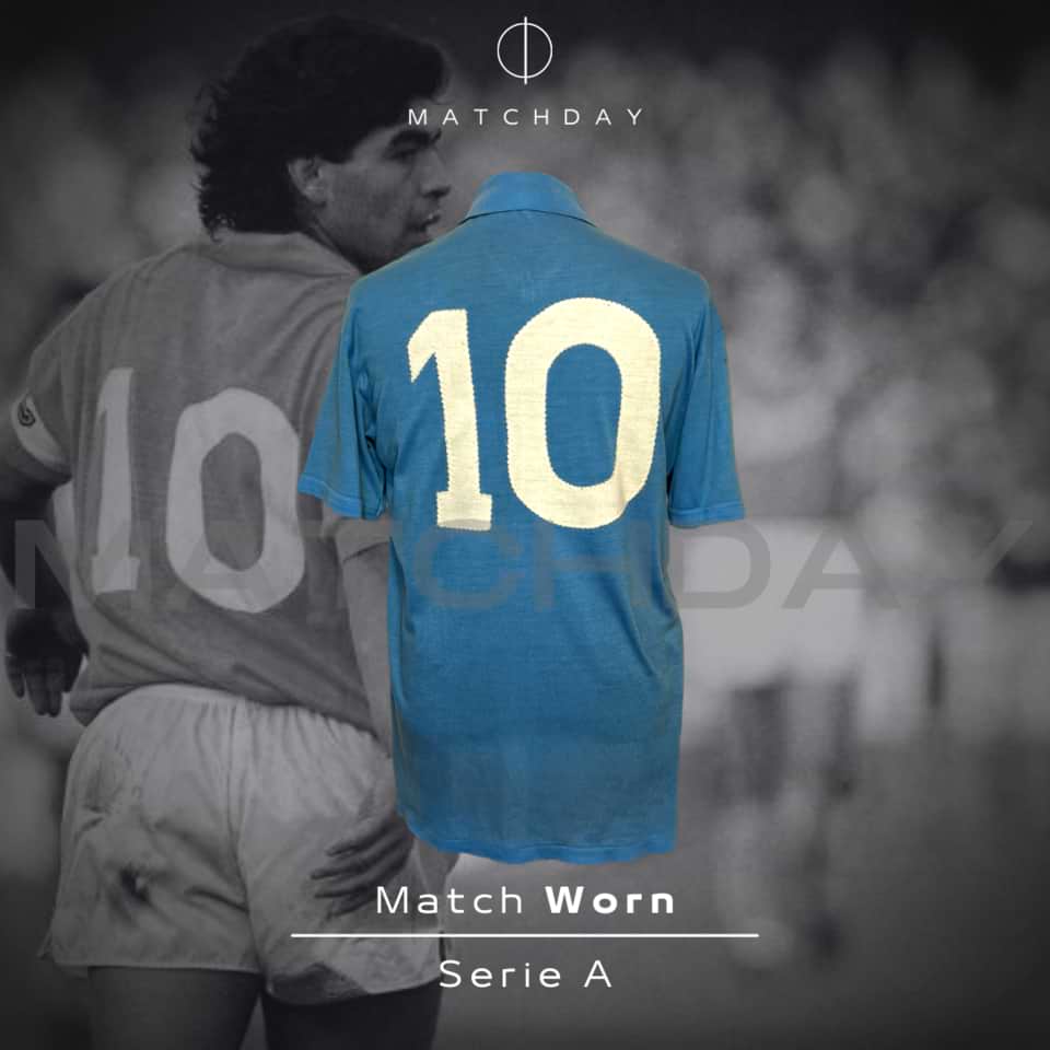 Diego Armando Maradona – Napoli – Match Worn – Serie A 1986/87 - Imagen 3