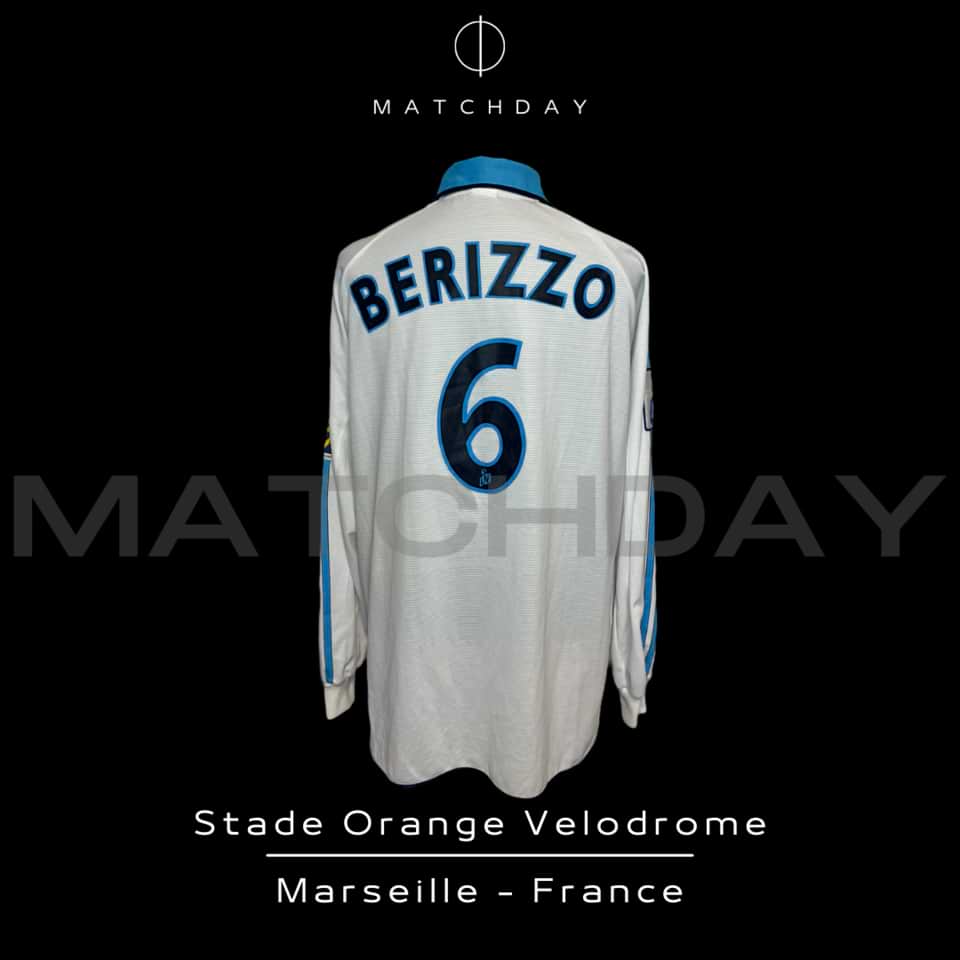 Eduardo Berizzo – Match Worn – Olympique de Marseille – 1999 Ligue 1 - Imagen 5