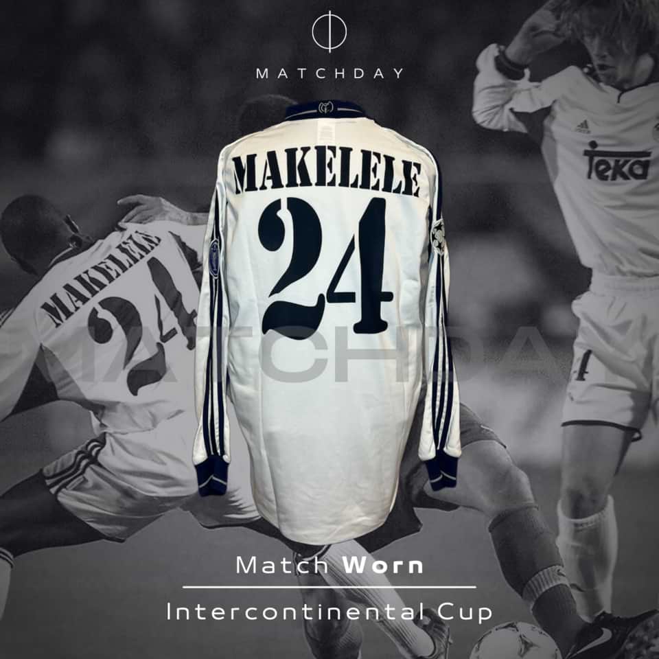 Makelele – Match Worn – Real Madrid – International Cup 2000 vs Boca Juniors - Image 3