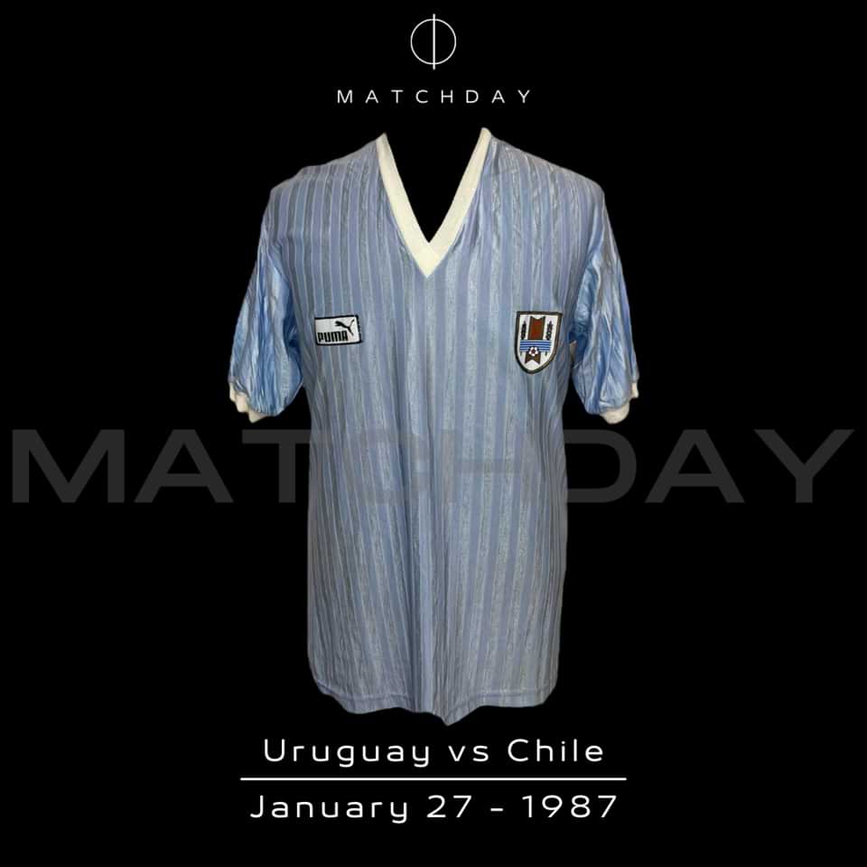 Gustavo A. Poyet – Uruguay National Team – Match Worn – Sudamericano Juventudes de América Sub 20 – 1987 - Imagen 4