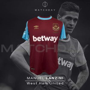 Manuel Lanzini - West Ham - Match Worn - 2016/17 Premier League
