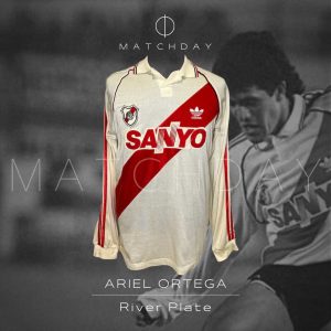 River Plate - Adidas - Ariel "Burrito" Ortega - Torneo Clausura 1995 - Match Worn in Bench