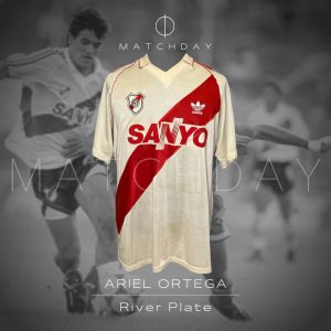 River Plate - Adidas - Ariel "Burrito" Ortega - Torneo Apertura 1994 - Match Worn