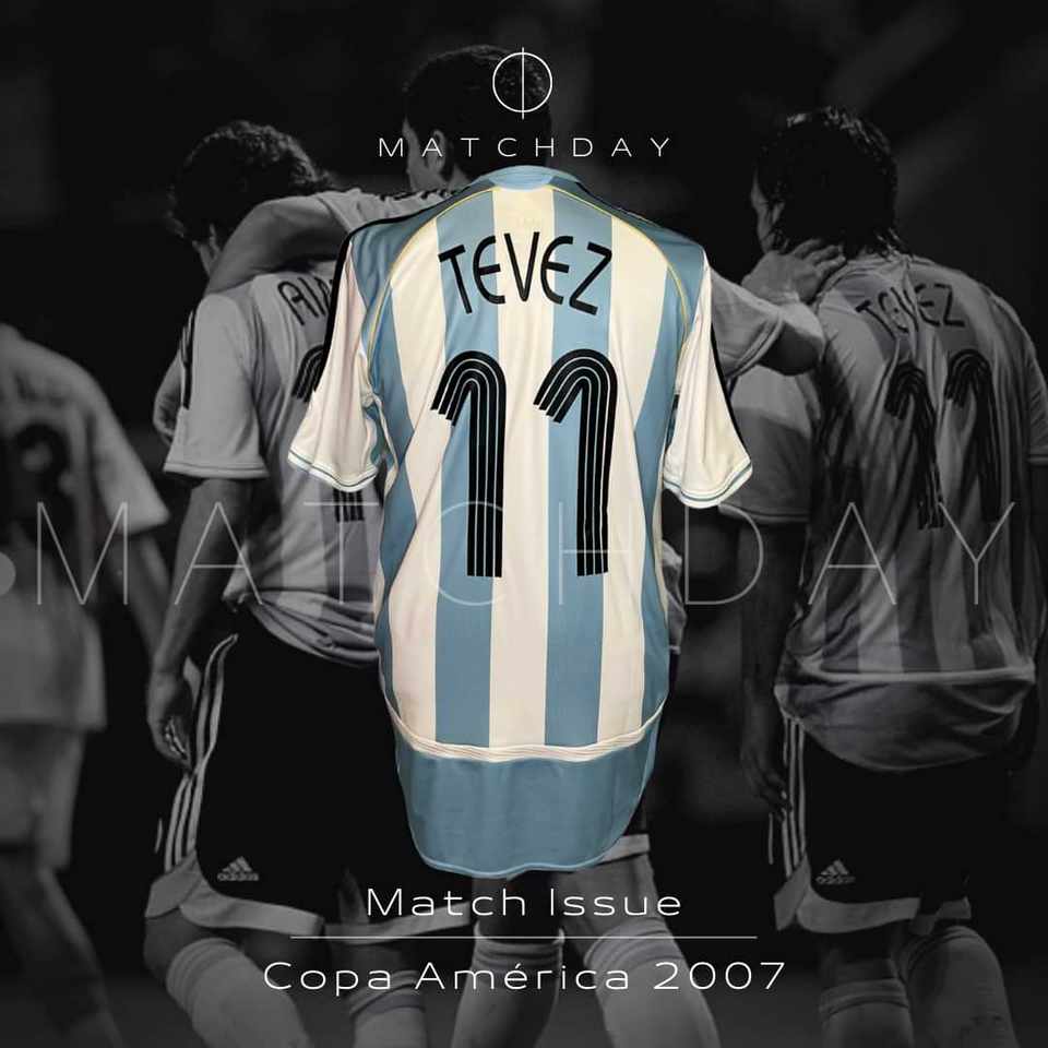 Carlos Tevez match issue jersey – AFA – Copa America 2007 - Image 3