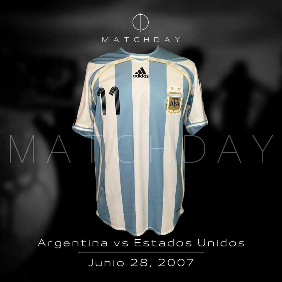 Carlos Tevez match issue jersey – AFA – Copa America 2007 - Image 4