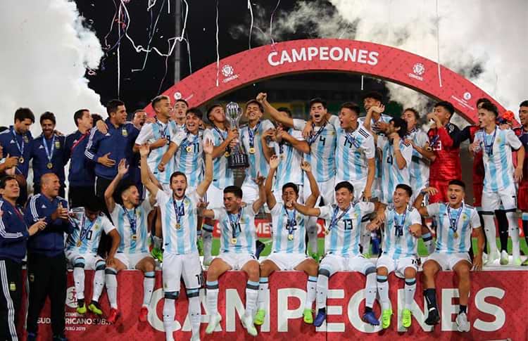 Valentin Benitez match issue jersey – Argentina – Sudamericano Sub 17 2019 - Image 16