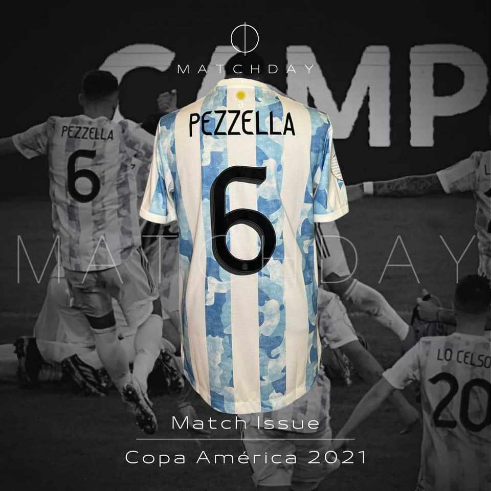 German Pezzella match issue jersey – AFA – Copa America 2021 - Image 3