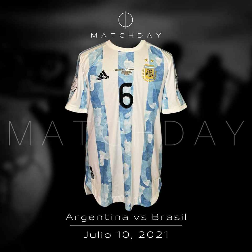 German Pezzella match issue jersey – AFA – Copa America 2021 - Image 4