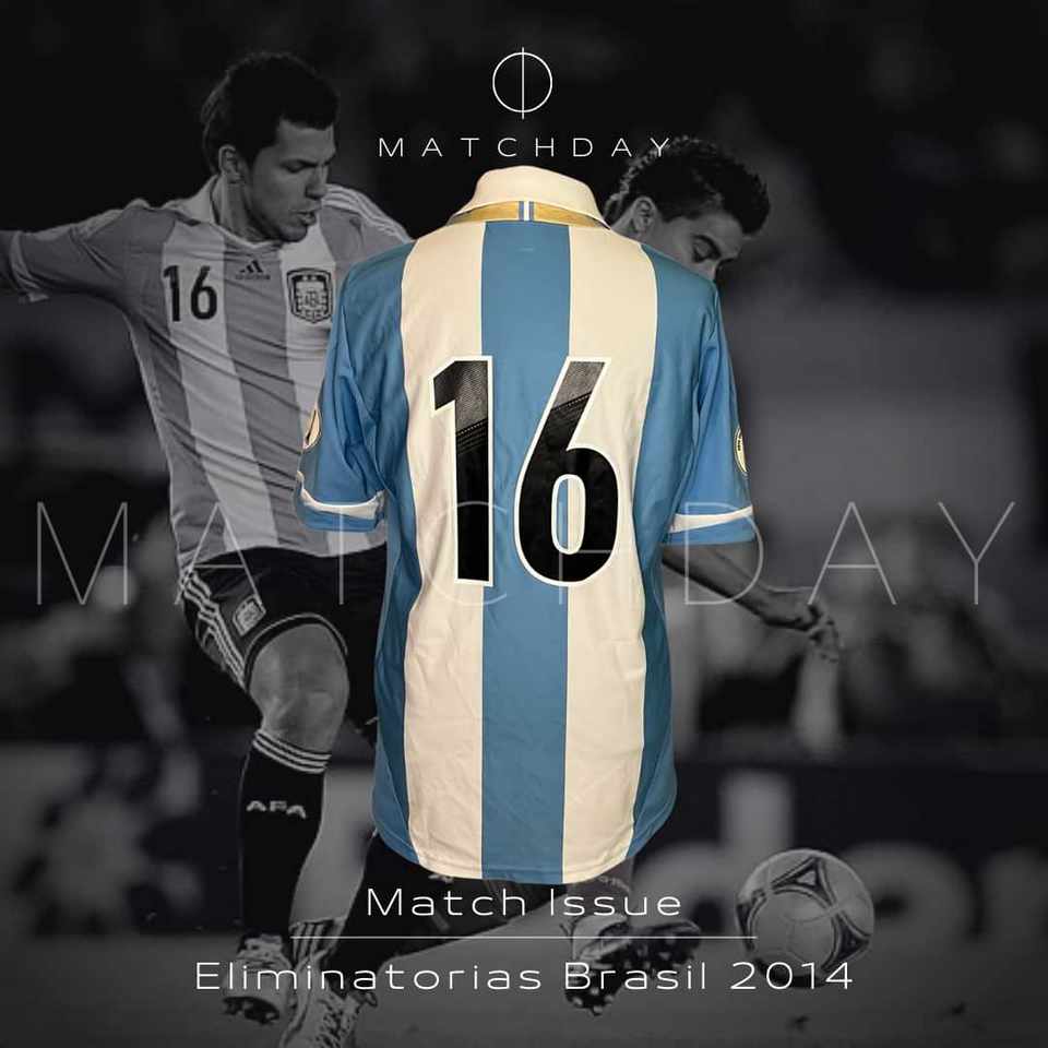 Sergio Agüero match issue jersey – AFA – Eliminatorias 2014 - Image 3