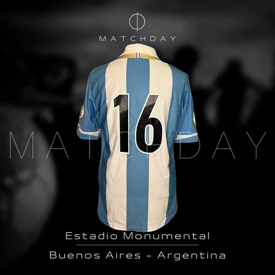 Sergio Agüero match issue jersey – AFA – Eliminatorias 2014 - Image 5