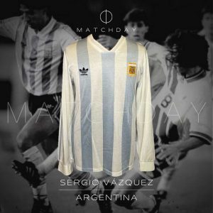 Sergio Vazquez match worn jersey - Argentina - Repechaje versus Australia Mundial USA 1994