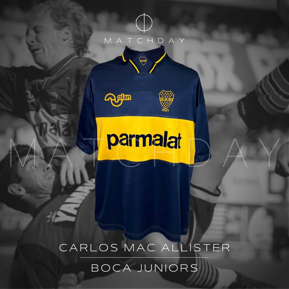 Carlos Mac Allister match worn jersey – Boca Jrs. – Clausura 1994