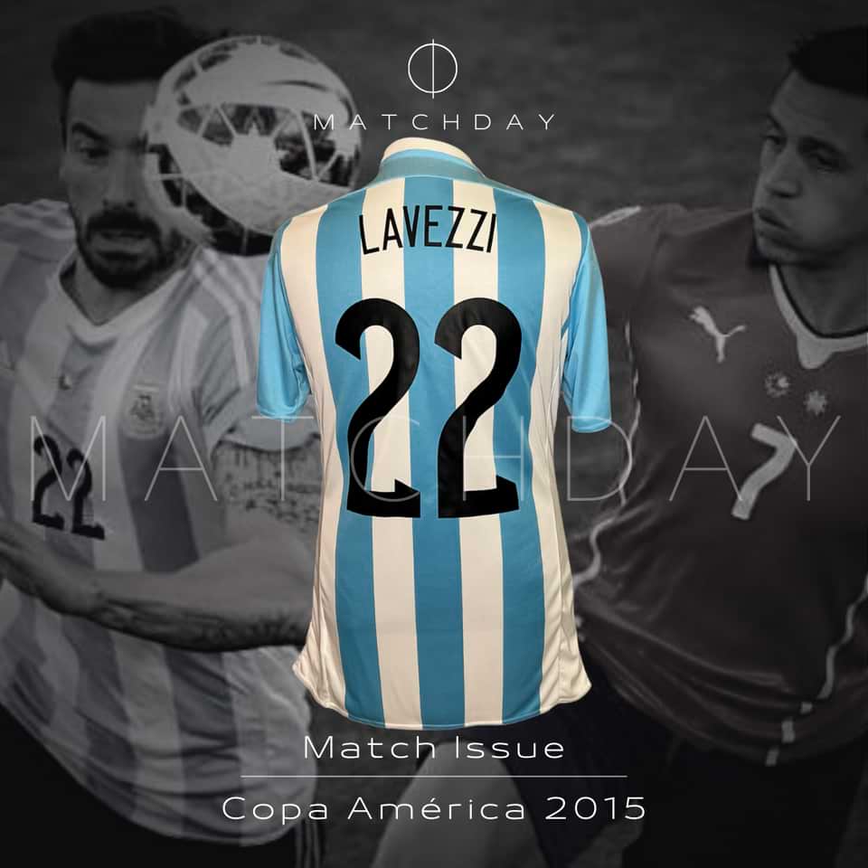 Ezequiel Lavezzi match issue jersey- AFA – Copa America 2015 - Image 3