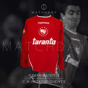 Felix Benito match worn jersey - Independiente - Copa Sudamericana 2003