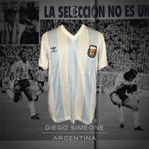 Diego Simeone match worn jersey - Argentina - King Fahd Cup