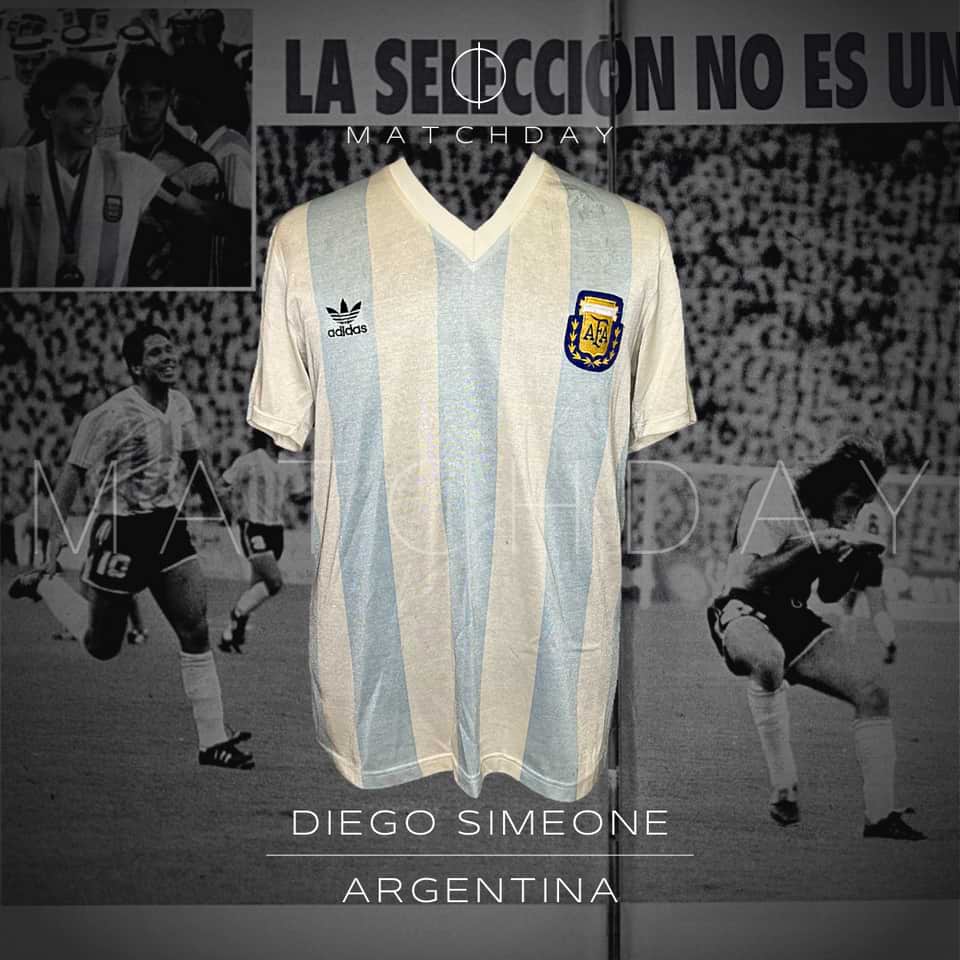 Diego Simeone match worn jersey – Argentina – King Fahd Cup