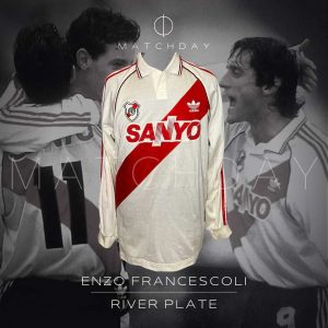 Enzo Francescoli match worn jersey - River Plate - Torneo Apertura 1995