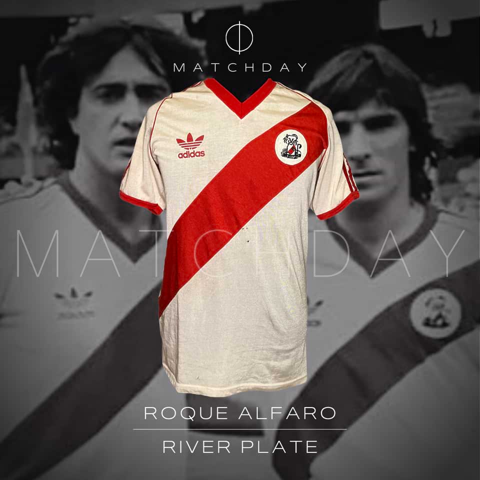 Roque Alfaro match worn jersey – River Plate – Torneo 1985