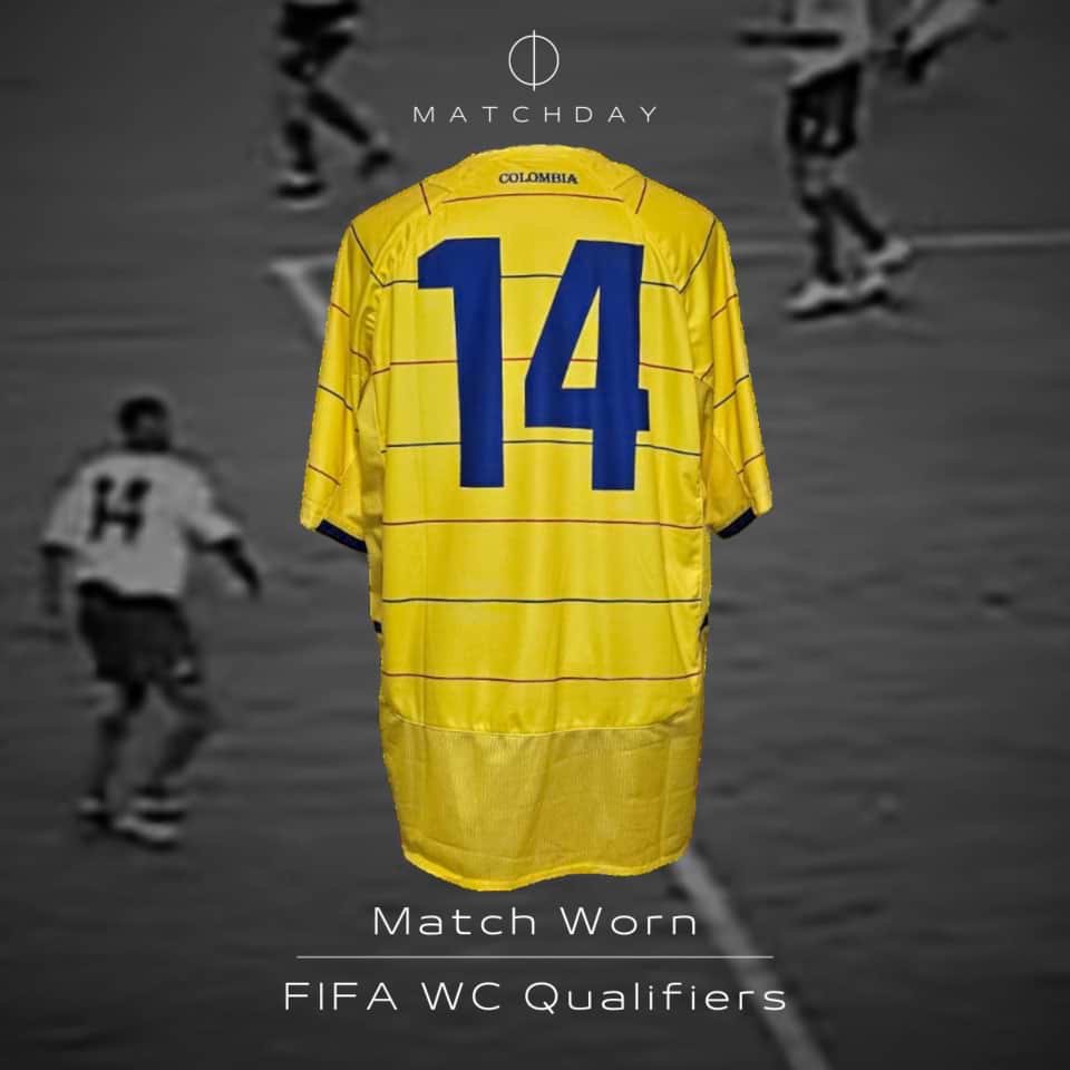 Luis Perea – Colombia – Match worn – 2006 WC Quilifiers - Image 3