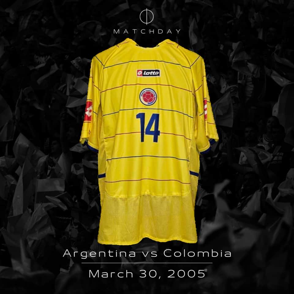 Luis Perea – Colombia – Match worn – 2006 WC Quilifiers - Image 4