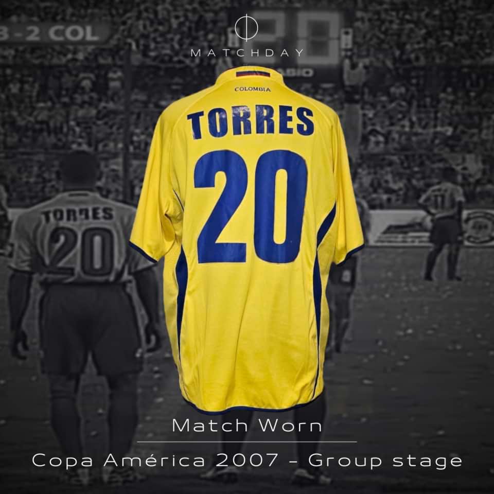 Macnelly Torres – Colombia – Match worn – Copa America 2007 - Image 3