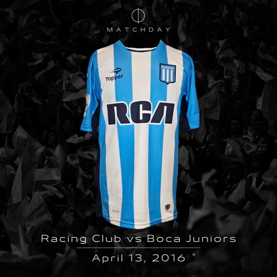 Gustavo Bou – Racing Club – Match worn jersey – Libertadores 2016 - Image 4