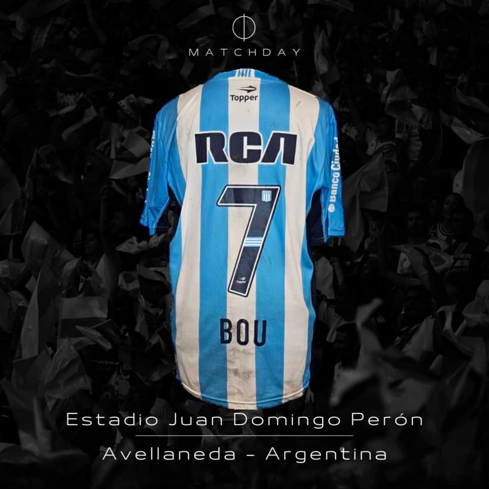 Gustavo Bou – Racing Club – Match worn jersey – Libertadores 2016 - Image 5