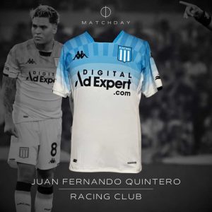 Juan Fernando Quintero - Racing Club - Match worn - LPF 2024