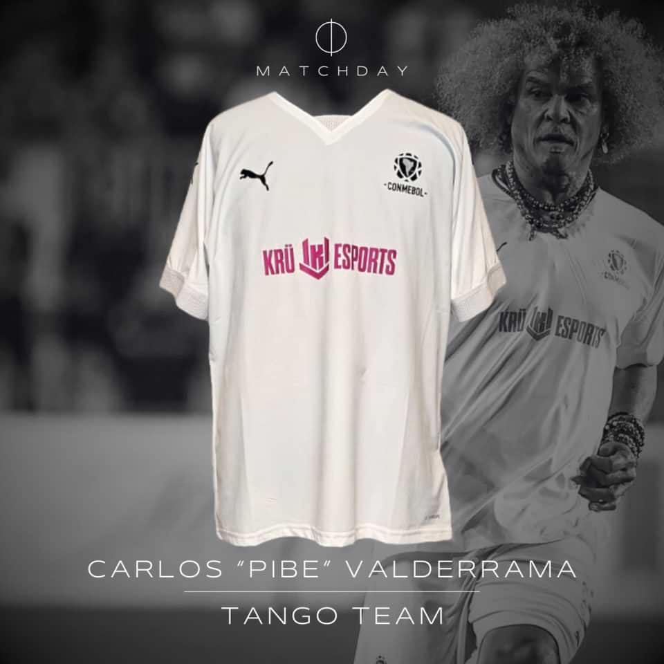 Carlos Valderrama – Tango – Match worn – Conmebol Leyends 2023