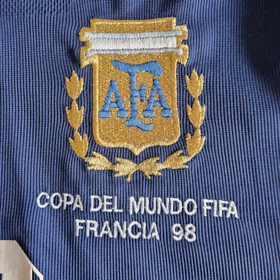 Marcelo Gallardo – Argentina National Team – Match worn – World Cup France 1998 - Imagen 6