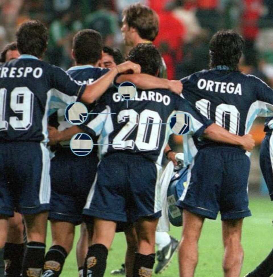 Marcelo Gallardo – Argentina National Team – Match worn – World Cup France 1998 - Imagen 12