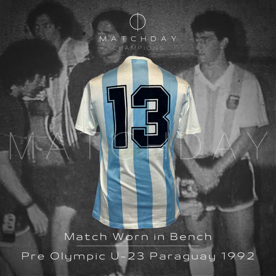 Fabián Garfagnoli – Argentina National Team – Match Worn in bench – 1992 - Imagen 3