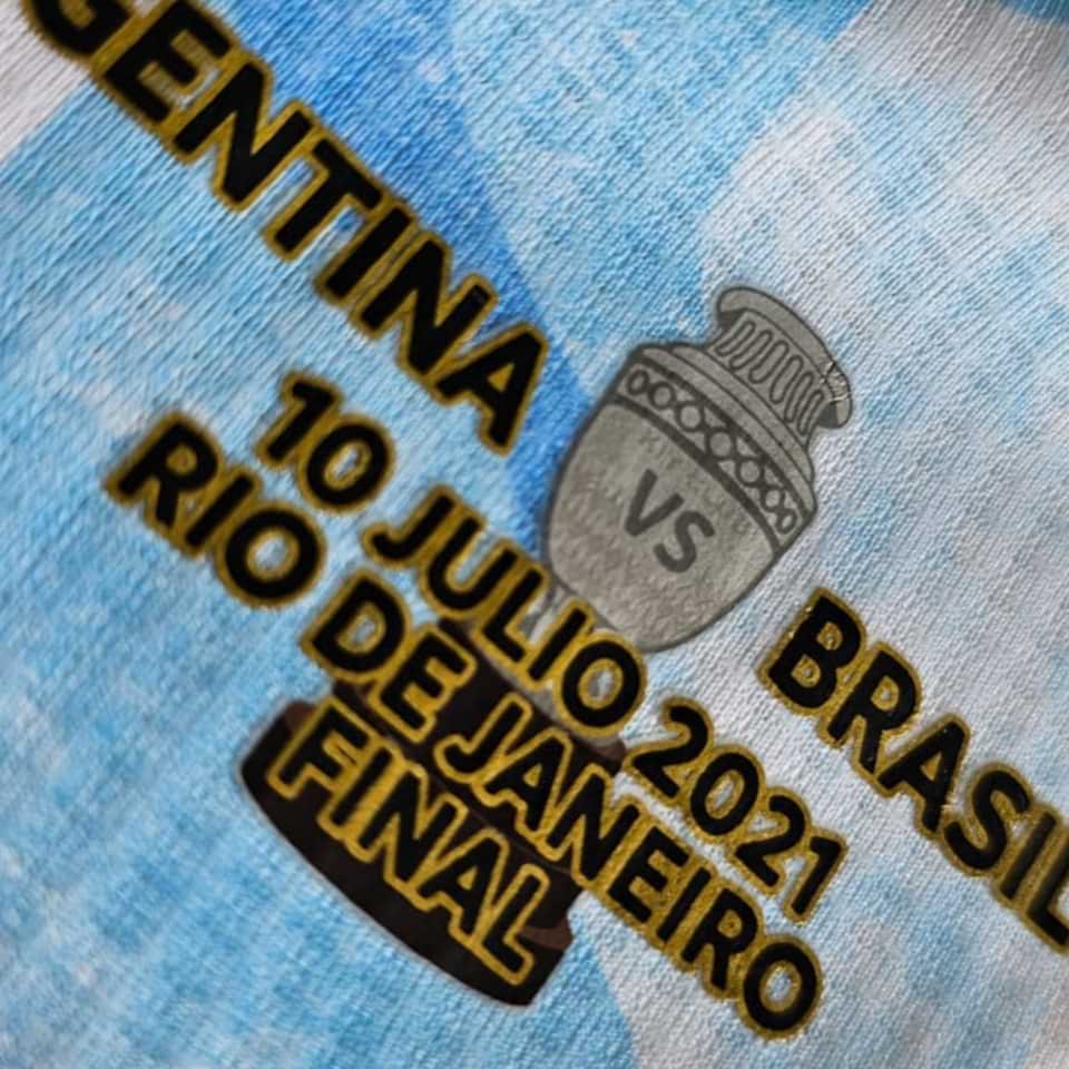 Nicolás Gonzalez – Argentina National Team – Match issue jersey + Shorts – Copa América 2021 - Imagen 7