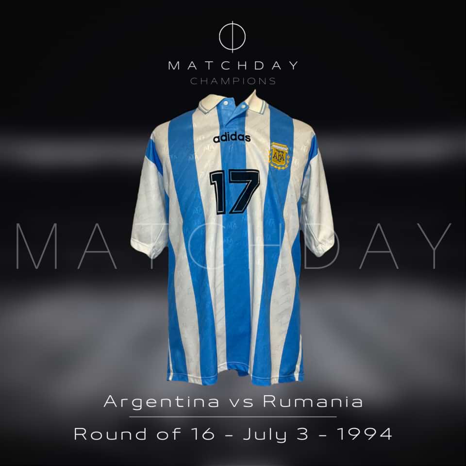 Ariel Ortega – Argentina National Team – Match worn – World Cup USA 1994 - Imagen 4