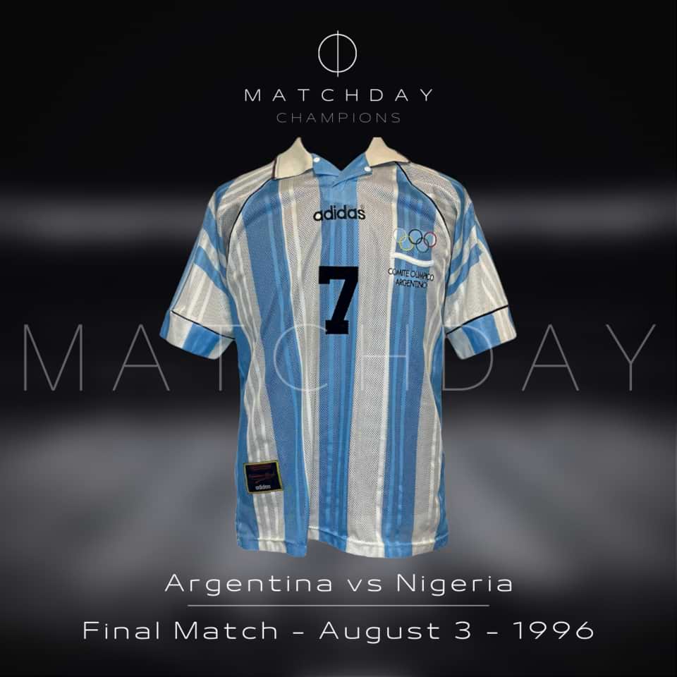 Claudio “Piojo” Lopez – Argentina National Team – Match worn in Final – Olympic Games Atlanta 1996 - Imagen 4