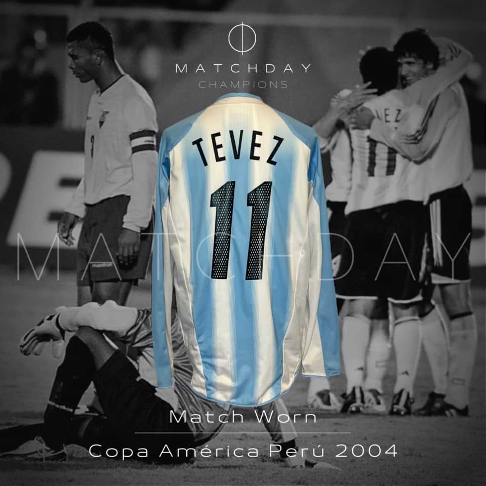 Carlos Tevez – Argentina National Team – Match Worn – 2004 - Imagen 3