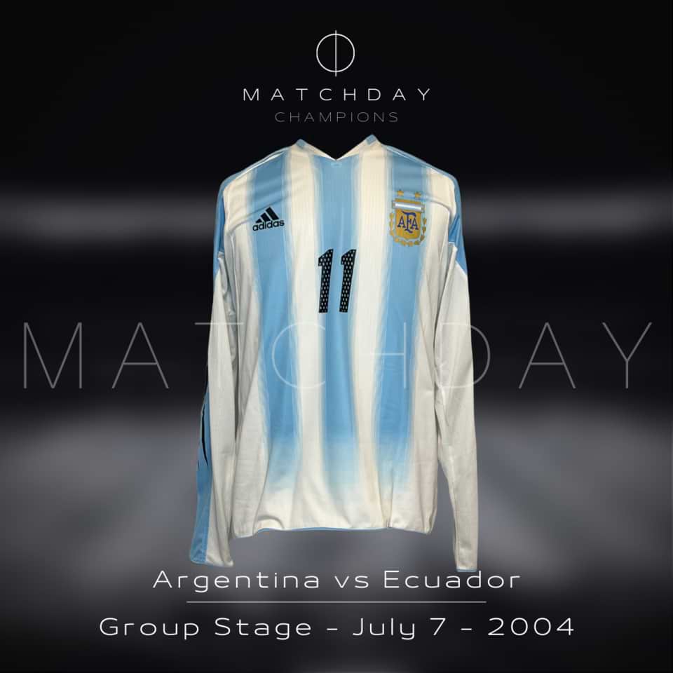 Carlos Tevez – Argentina National Team – Match Worn – 2004 - Imagen 4