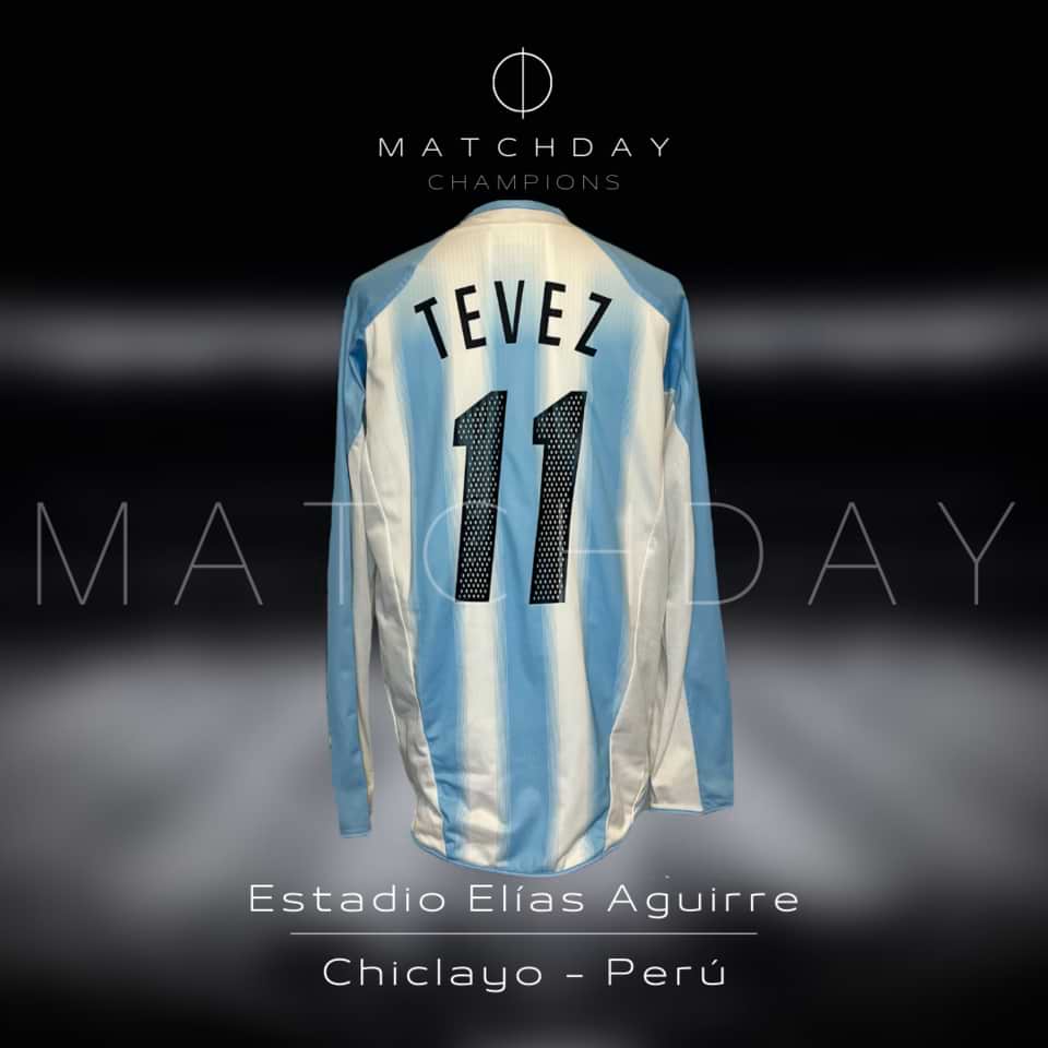 Carlos Tevez – Argentina National Team – Match Worn – 2004 - Imagen 5