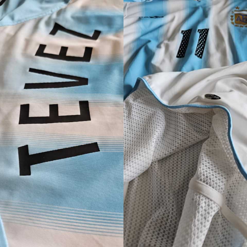 Carlos Tevez – Argentina National Team – Match Worn – 2004 - Imagen 10
