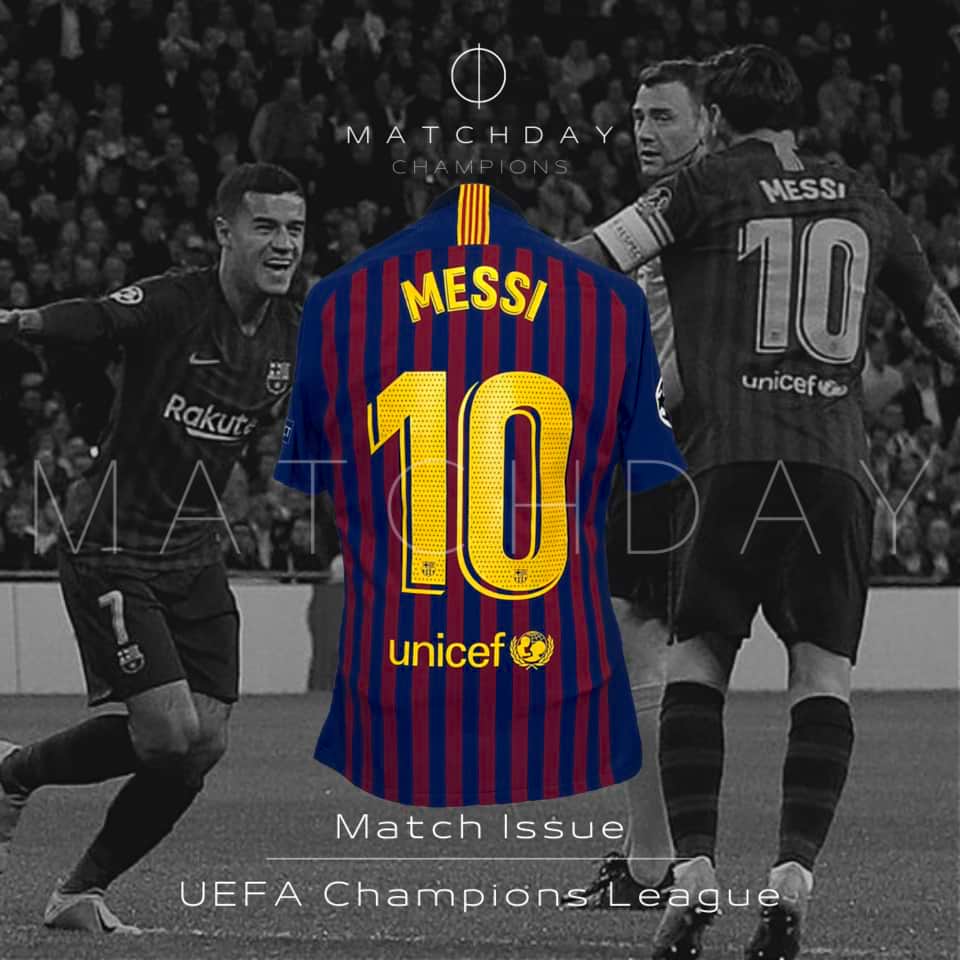 Lionel Messi – Barcelona FC – Champions League – Match Issue + Captain Ribbon - Imagen 3