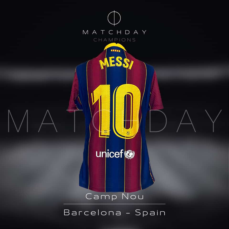 Lionel Messi – Barcelona FC – LaLiga 2020 – Match Issue Jersey + Barcelona Socks - Imagen 5