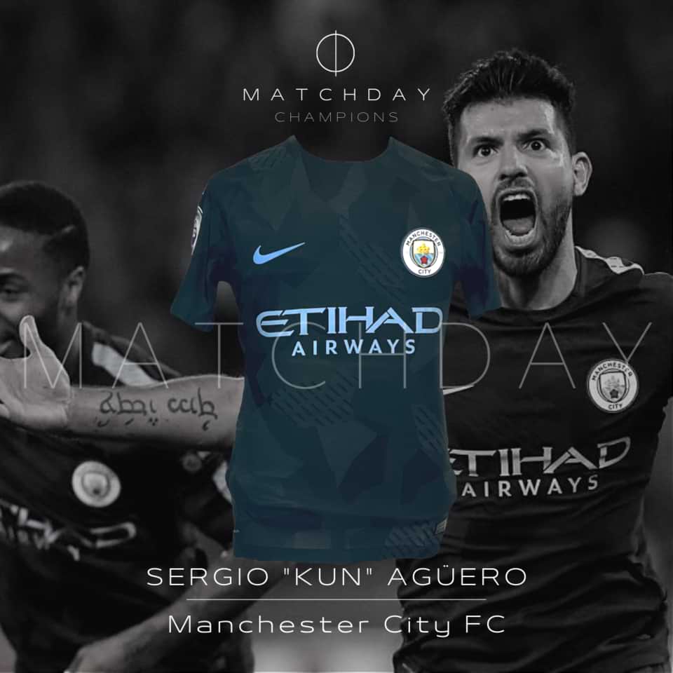 Sergio Aguero – Manchester City – Autographed shirt – Match Worn