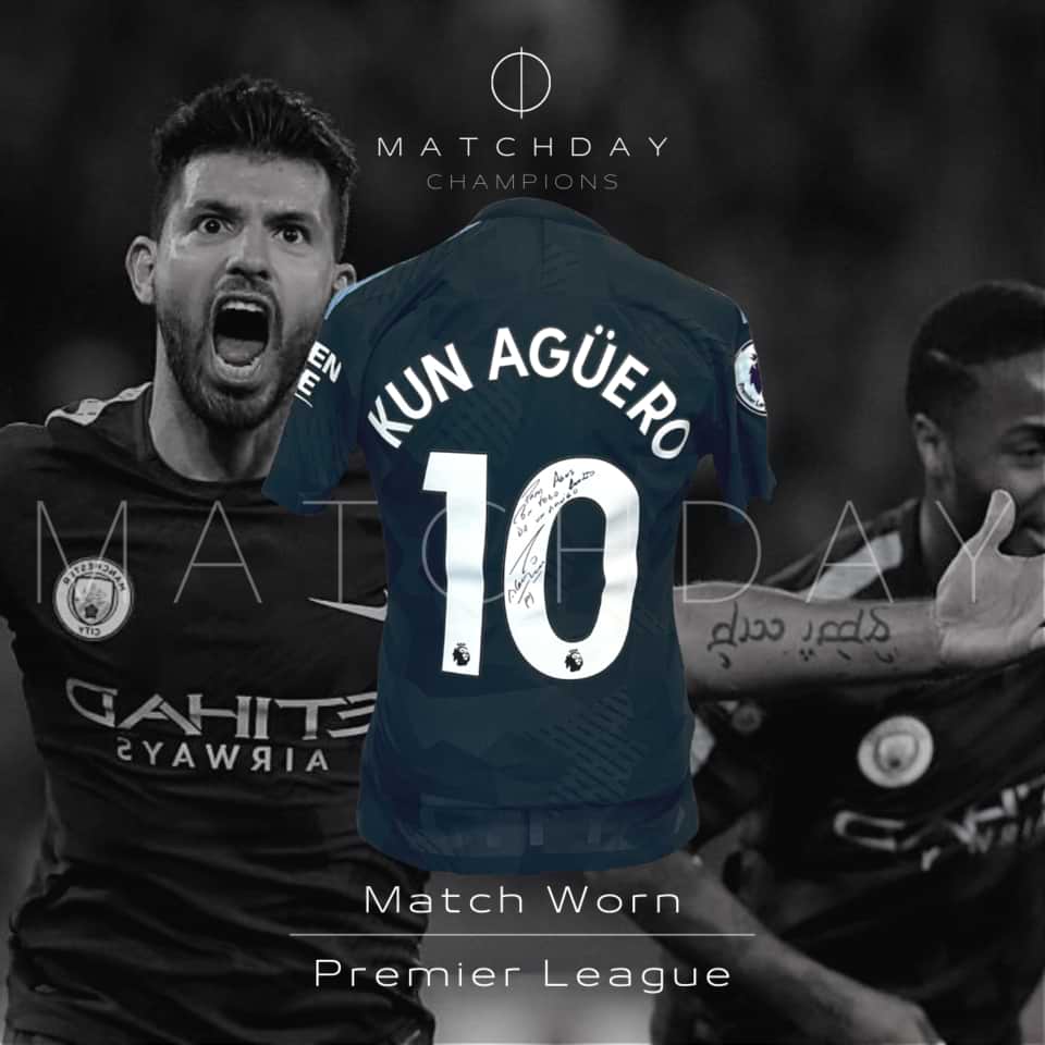 Sergio Aguero – Manchester City – Autographed shirt – Match Worn - Imagen 3