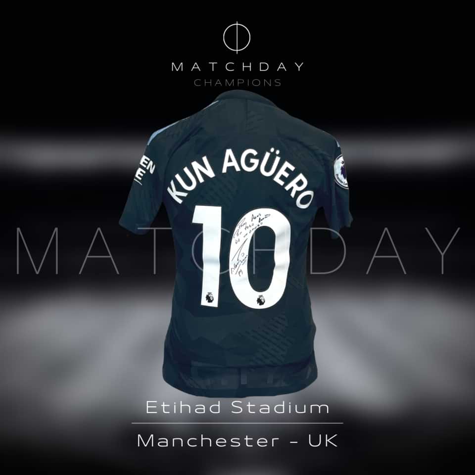 Sergio Aguero – Manchester City – Autographed shirt – Match Worn - Imagen 5