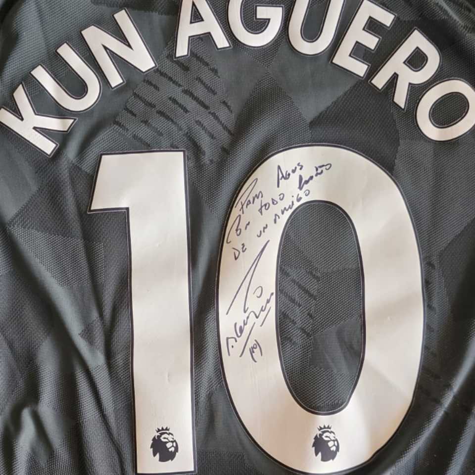 Sergio Aguero – Manchester City – Autographed shirt – Match Worn - Imagen 8