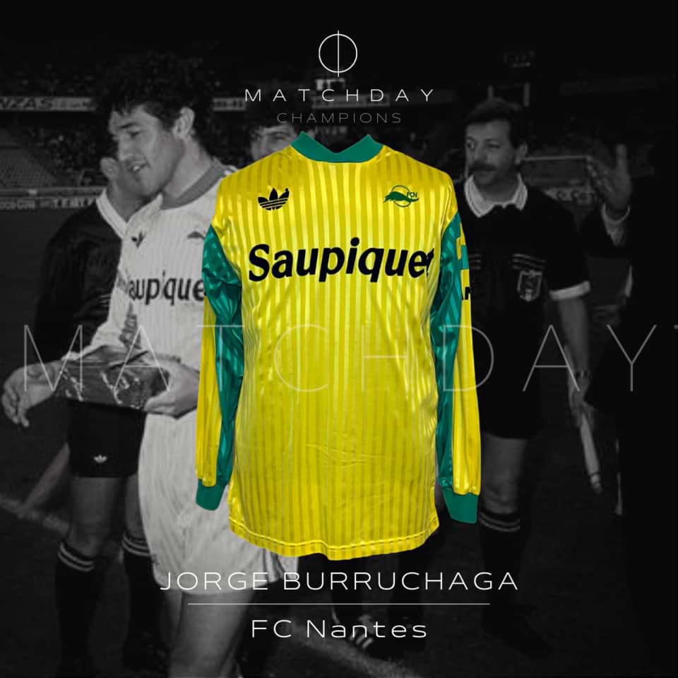 Jorge Burruchaga – FC Nantes – Match Worn – 1991